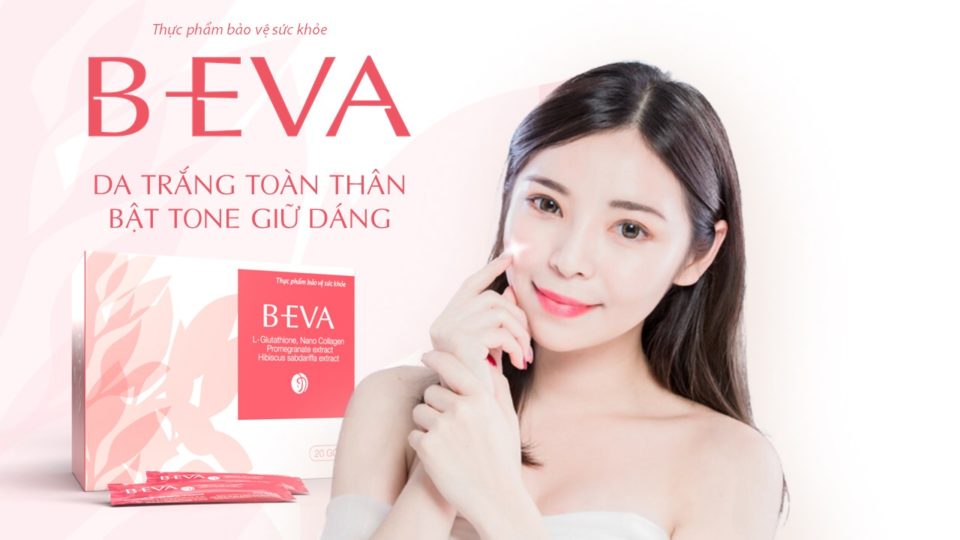 uống B-EVA bật tone trắng hồng