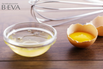 ùng vitamin B1 kết hợp trứng gà làm trắng da